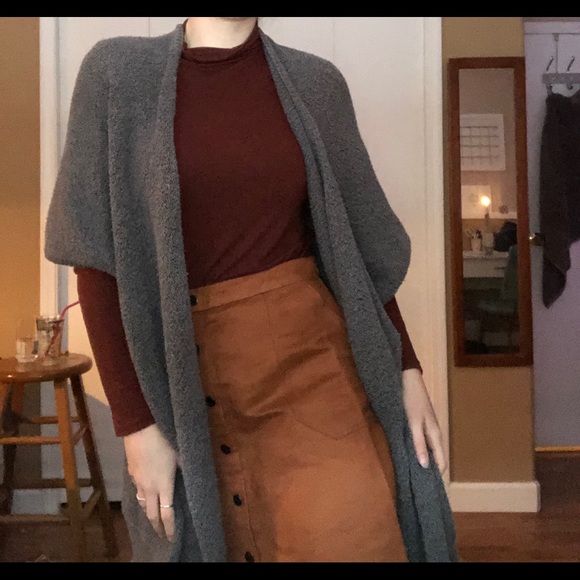 Twik Faux Suede Skirt - Picture 5 of 5